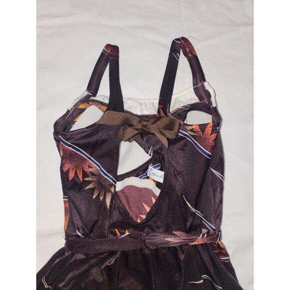 Vintage 1960s Rose Marie Reid Eyelet Keyhole Back Swimsuit Bathing Suit Size 14 - Picture 7 of 11